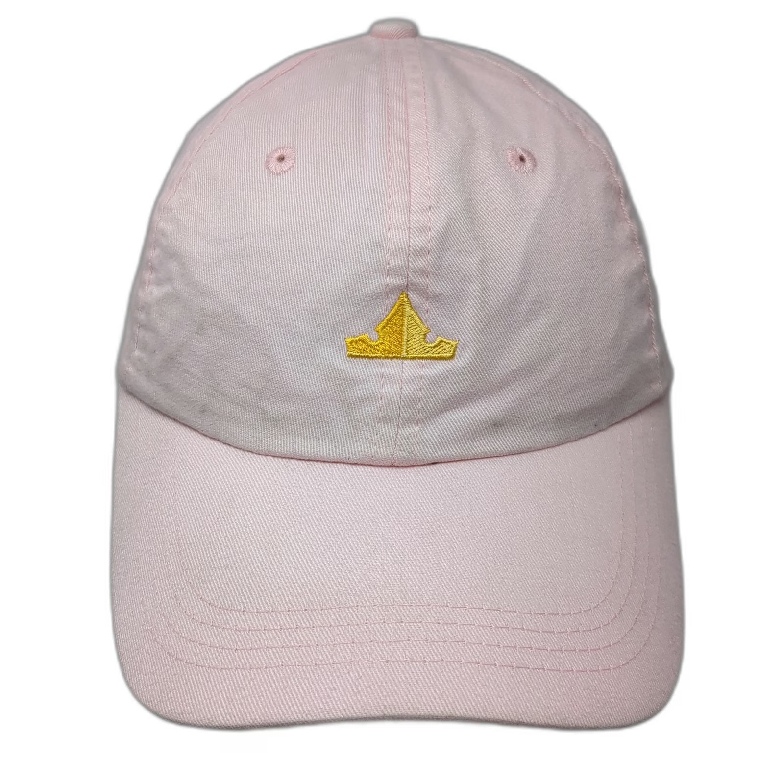 Whosits And Whatsits Baseball Cap Pink Os Yellow Crown Cotton Strapback Hat
